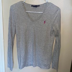 Ralph Lauren Sport long sleeve grey tee